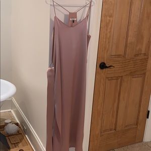 Halston silk slip dress